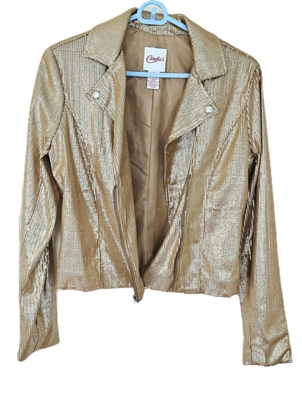 Candie's Stardust Gold Sequin Jacket